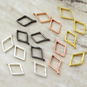 13x22mm Open back Bezel for resin casting, 10 blank bezel pendant, pendant frames for DIY resin Jewelry, charms frames, earrings frame