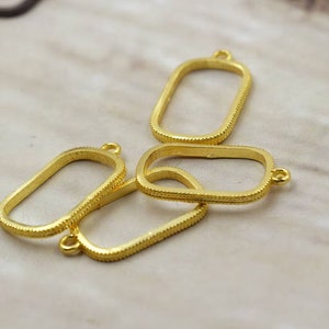 18x36mm Oval Bezel Pendant for Resin Jewelry-Gold Plated Bezel Frame for Jewelry Making-Bezel Frame-Blank Bezel-Charm Pendant-Charm Frame