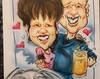 Family Caricature Etsy