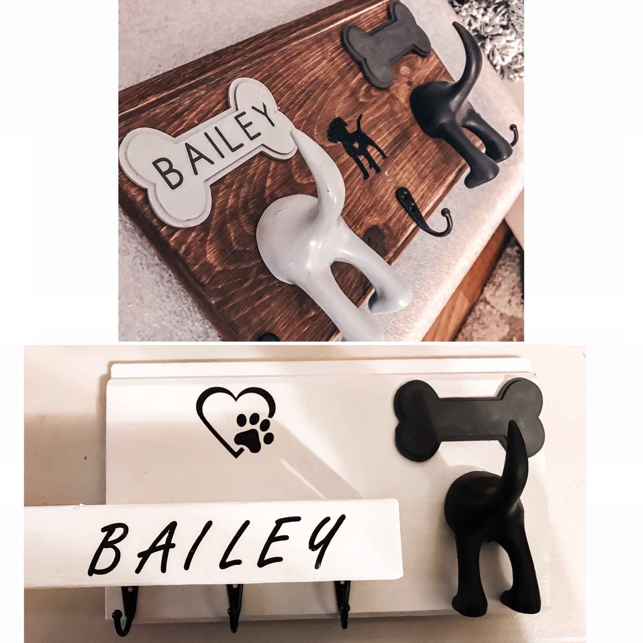 Medium Dog Tail Leash Hanger/Holders Etsy