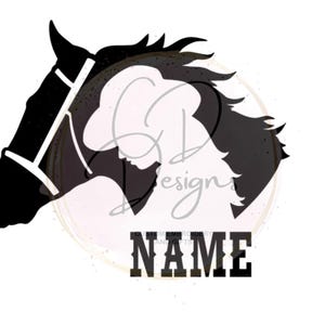 Horse Girl Vinyl Car Decal | Equestrian | Custom Vinyl Decal