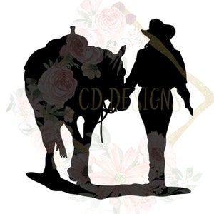 Cow Girl Walking Horse Decal, Equestrian Car Decal, Horse Car Decal, Western Decal