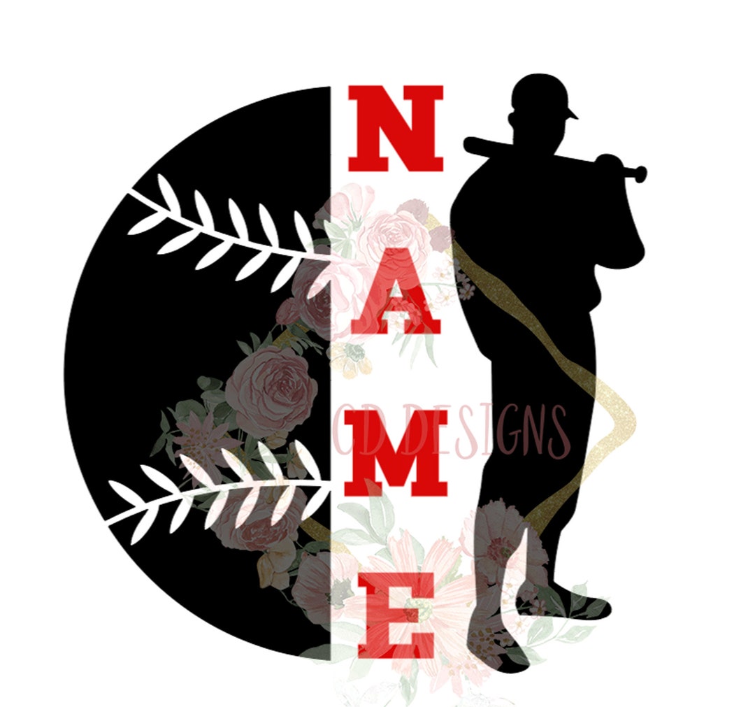 Baseball Monogram Decal Baseball Decal Custom Sports Decal Team Sports Etsy