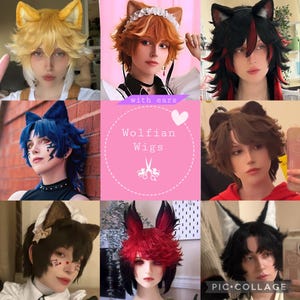 CLOSED until september 1st Cosplay Wig with Faux Ears Commissions (read desc)