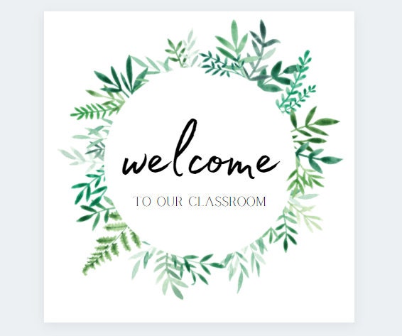 Teacher Sign Printable - Classroom Sign - School Decor - Welcome to Our ...