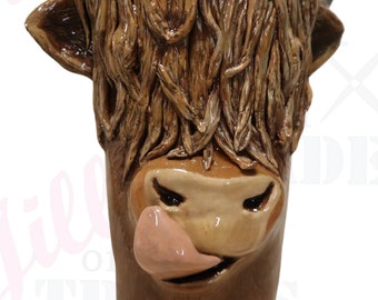 20oz Strawbler 3D Highland Cow Tumbler