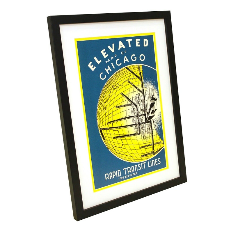 Elevated Chicago Chicago Transit Framed Chicago Art