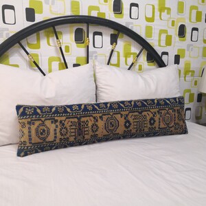 Bedding Carpet Pillow 10x40 Vintage Long Pillows Handmade Pillow Bohemian Pillow Sofa Pillow Big size Pillow Cover Kilim Long Pillow Cover