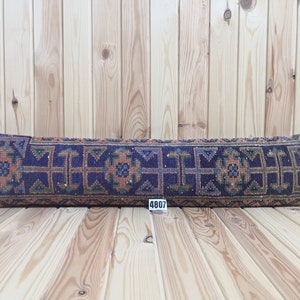 Long Cushion Covers 8x36 inches Pillow Cushion Long lumbar Carpet pillow bed long Rug pillow bohemian pillow vintage turkish Carpet pillow