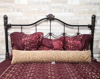 Turkish Vintage Bedding Rug Pillow 8x48 inches Anatolian Floral Design Carpet lumbar pillow Turkish Rug Pillow Cover Anatolian Long Carpet