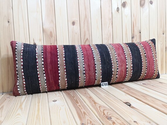 Long kilim lumbar clearance pillow