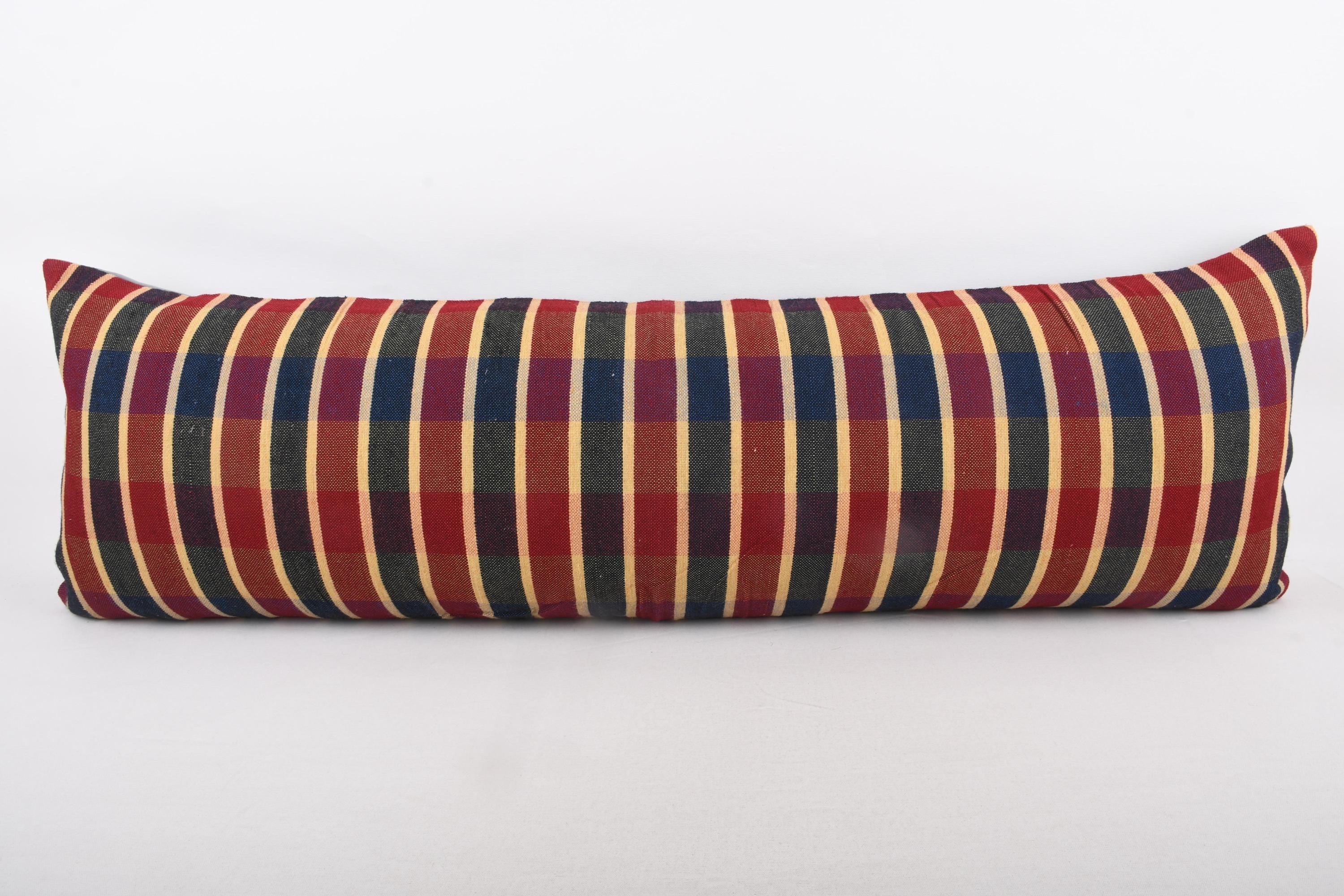ヴィンテージ枕、ハンドメイドキリムクッション、16x48トルコキリム枕