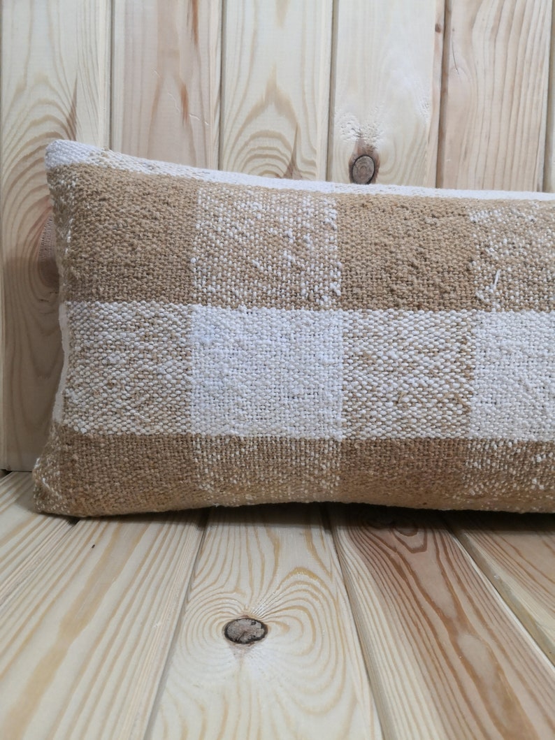 Lumbar Kilim Pillow Cover 10x36 inches Turkish Vintage Kilim Lumbar Sofa Pillow Cover Home Decoration Kilim pillow Decorative Pillow Cushion