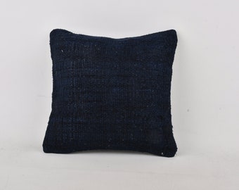 Pillow for Sofa, Ethnical Kilim Rug Pillow, 14x14 Antique Pillows, Turkish Pillow, Purple Pillow Cover, Hemp Pillow, Handmade Pillow,