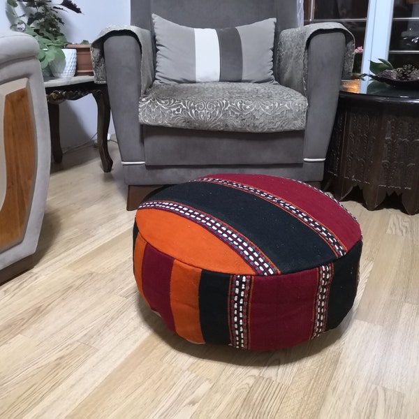 Oreiller Ottoman Pouf 20x8 pouces Coussin de sol Housse Méditation Poufs Coussin de sol Sièges Sol Pouf Carré Coussin Chat Housse de lit Oreiller