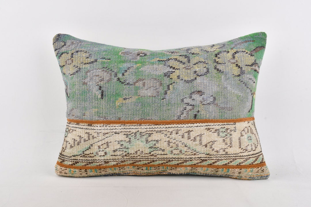 Boho Pillow Sham Cover, Kilim Pillow, 20x28 Pillow for Sofa, Vintage