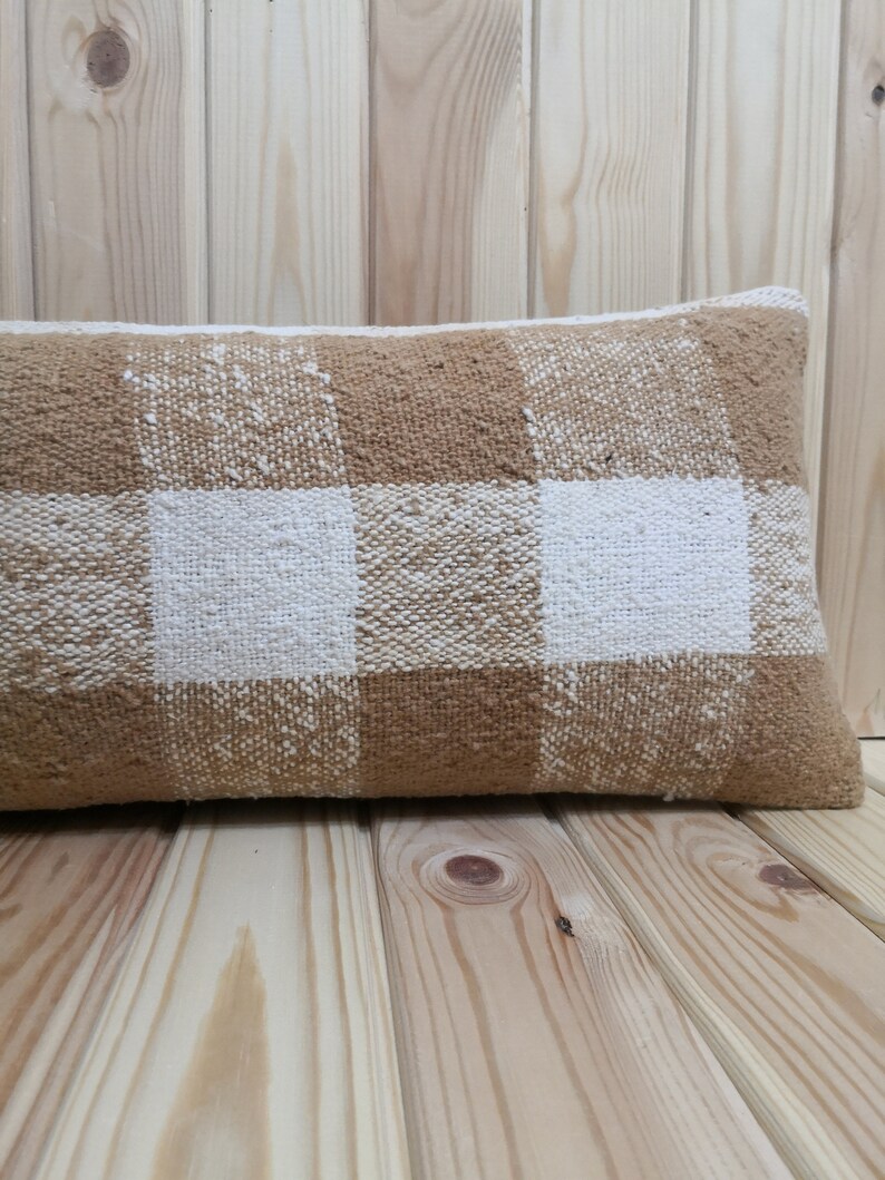 Lumbar Kilim Pillow Cover 10x36 inches Turkish Vintage Kilim Lumbar Sofa Pillow Cover Home Decoration Kilim pillow Decorative Pillow Cushion
