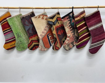 Xmas Stocking, Decorative Stocking, Vintage Stocking, 6x16 inches, Luxury Unique Stocking, Santa Claus Gifts, Perfect Gift for Christmas,