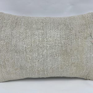 Interior Designer Pillow, Kilim Pillow, 16x24 Ethnical Kilim Rug Pillow, Pillow for Sofa, Beige Pillow, Geometric Lumbar  Pillow,