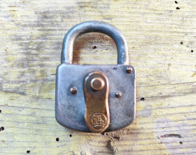 Handmade Lock Old Iron Door Lock,vintage Handmade Lock,tricky Animal Lock,old Iron ...