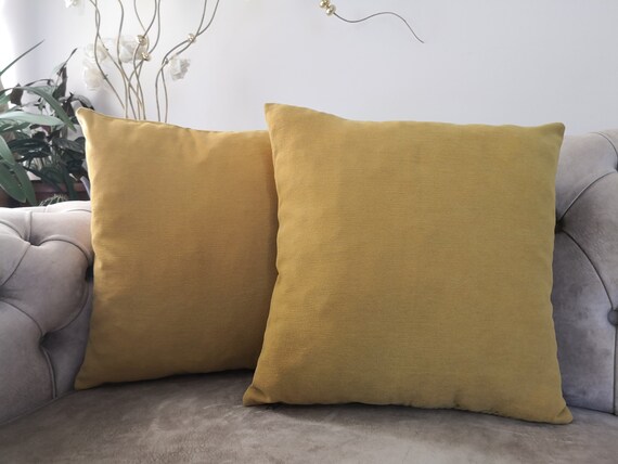 Yellow pillows for sofa hotsell