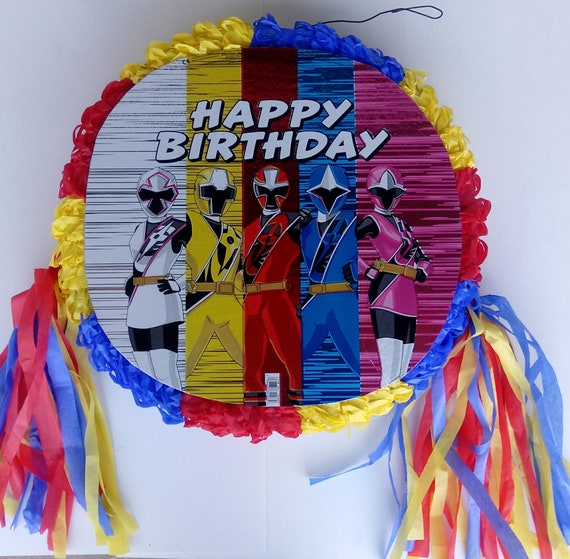 Pinatapower Ranger Party Game Party Decoration Free Etsy