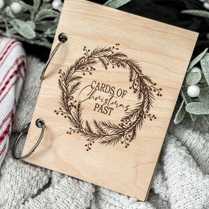 Portacarte di Natale, Cartoline del Natale passato, Portacarte, Portacarte in legno, Cartoline di Natale, Raccoglitore di carte