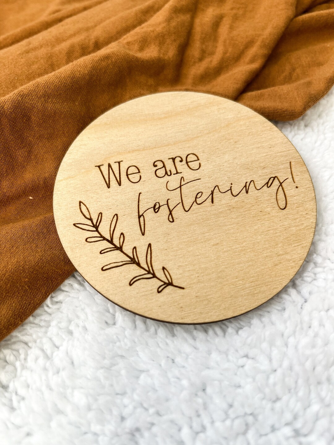 Fostering Announcement Sign, We're Fostering, Foster Photo Prop ...