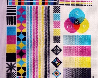 CROSS STITCH PATTERN - cmyk test page
