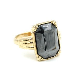 Bague Avon « Shimmering Smoke » 1982 // Bijoux vintage New Old Stock