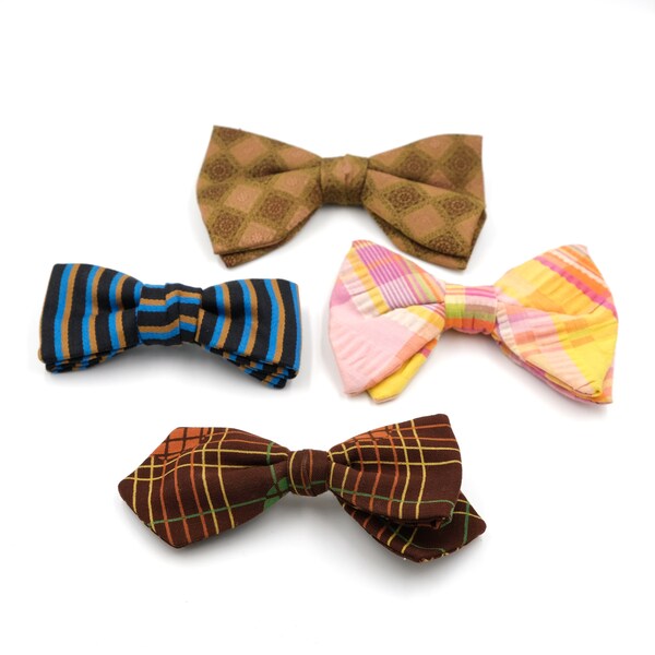 Mixed Lot of Vintage Clip-On Bow Ties // Vintage Style // 70s Bow Tie // Ormond NYC // Wembeley