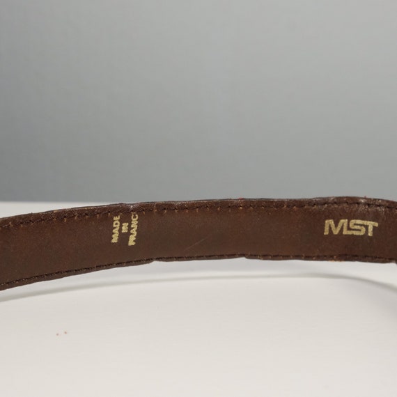 Vintage Snake Skin Belt (SM) // Made in France //… - image 6