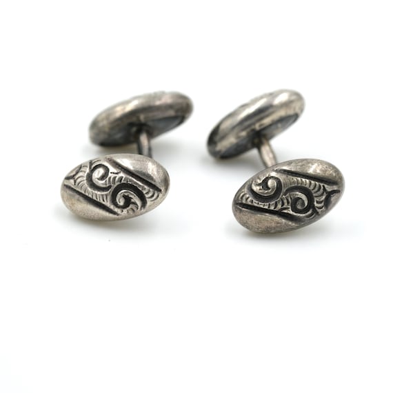 Antique Sterling Cufflinks  // Antique Cufflinks /