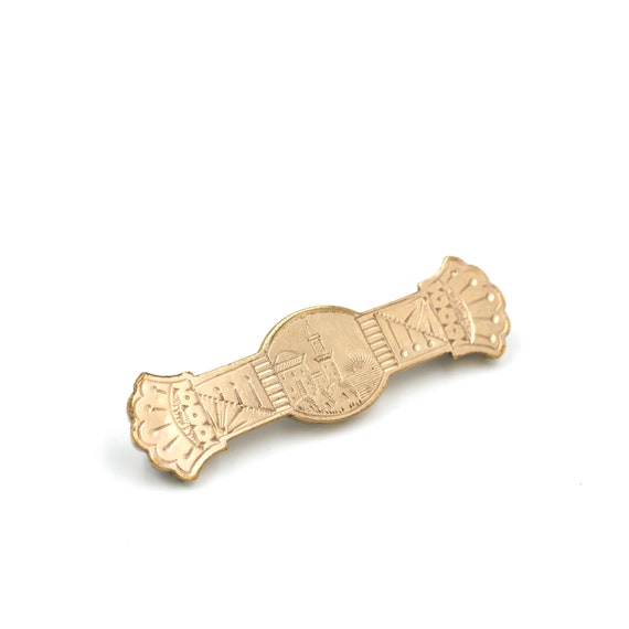 Antique Bar Pin (c. 1877) // Victorian Brooch // … - image 3