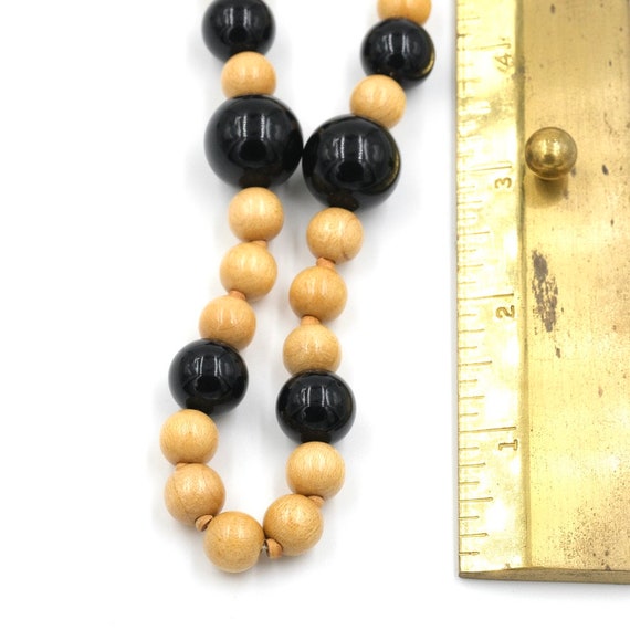 Vintage Miriam Haskell Signed Lucite & Wood Bead … - image 6
