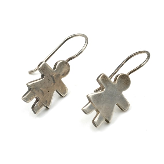 Vintage Sterling "Girls Only" Earrings // Vintage… - image 1