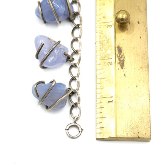 Vintage Wire Cage Stone Dangle Bracelet // Vintag… - image 7