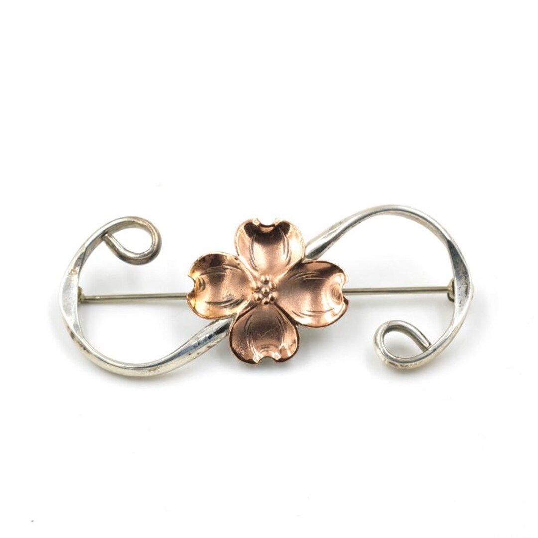 ヴィンテージ スチュアート・ナイ スターリング＆銅 ハナミズキ