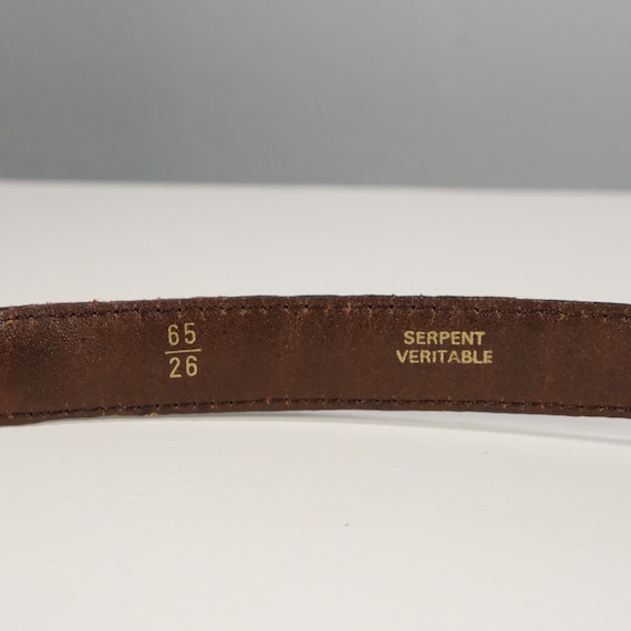 Vintage Snake Skin Belt (SM) // Made in France //… - image 5