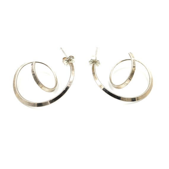  Elegant, Wire-Wrapped Sterling Silver Dangle Earrings, Swirl  Earrings, Hoop/Circle Earrings. Handmade. Gift for Her. 10% of Proceeds go  to UNICEF! : Handmade Products
