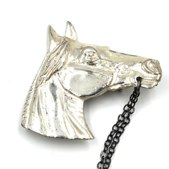 1940s Sterling Horse Brooch // Vintage Horse Pin … - image 2