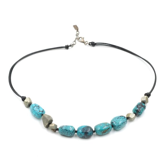 ヴィンテージターコイズペンダント　SV925 レザーコード付 BACKBONE バックボーン Silver925 ターコイズ ボーン ペンダントトップ レザーコード ネックレス シルバー系中古