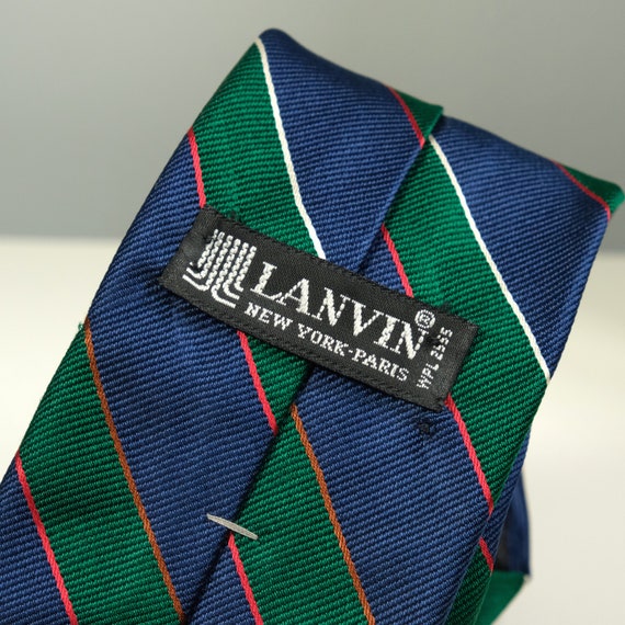 Lanvin Striped Tie // Preppy Style // Designer Vi… - image 4