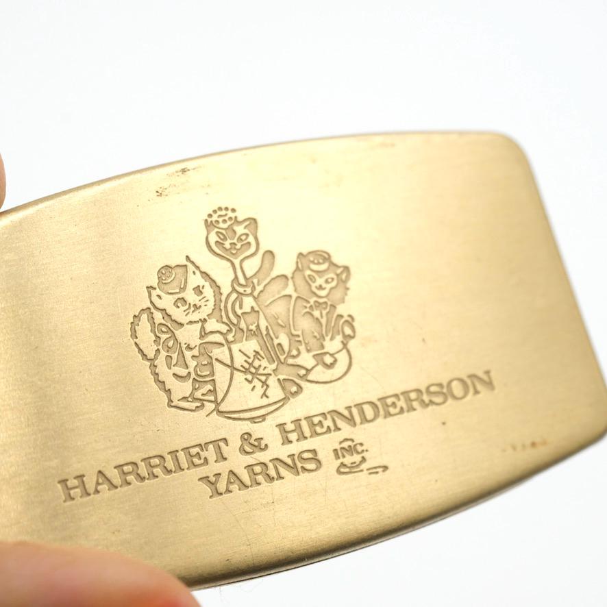 Vintage Harriet & Henderson Yarns Pocket Knife Money Clip 2