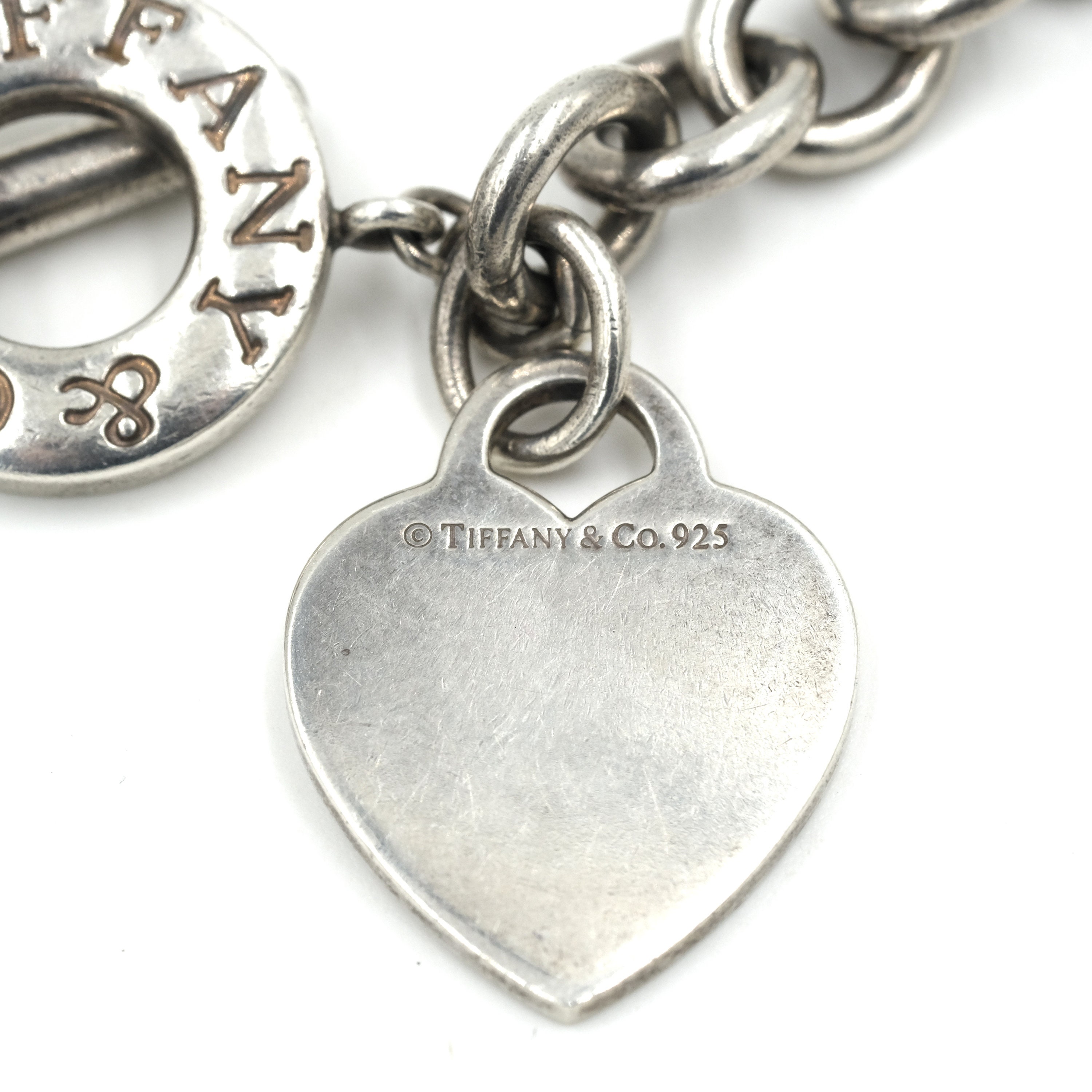 【maicca】80s tiffany 14k × silver Vintage Tiffany & Co Toggle Necklace 16