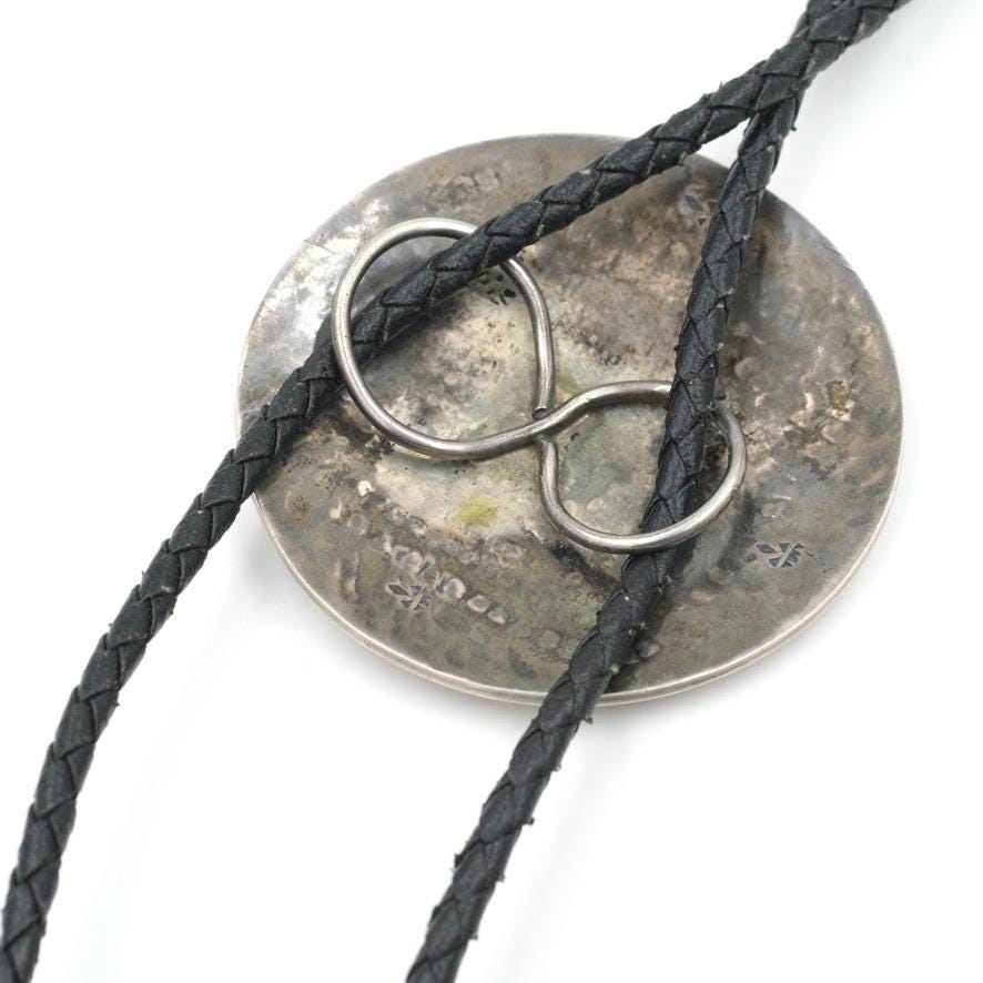 Rare Vintage Sterling Silver Hopi Overlay Bernard Dawahoya Maze