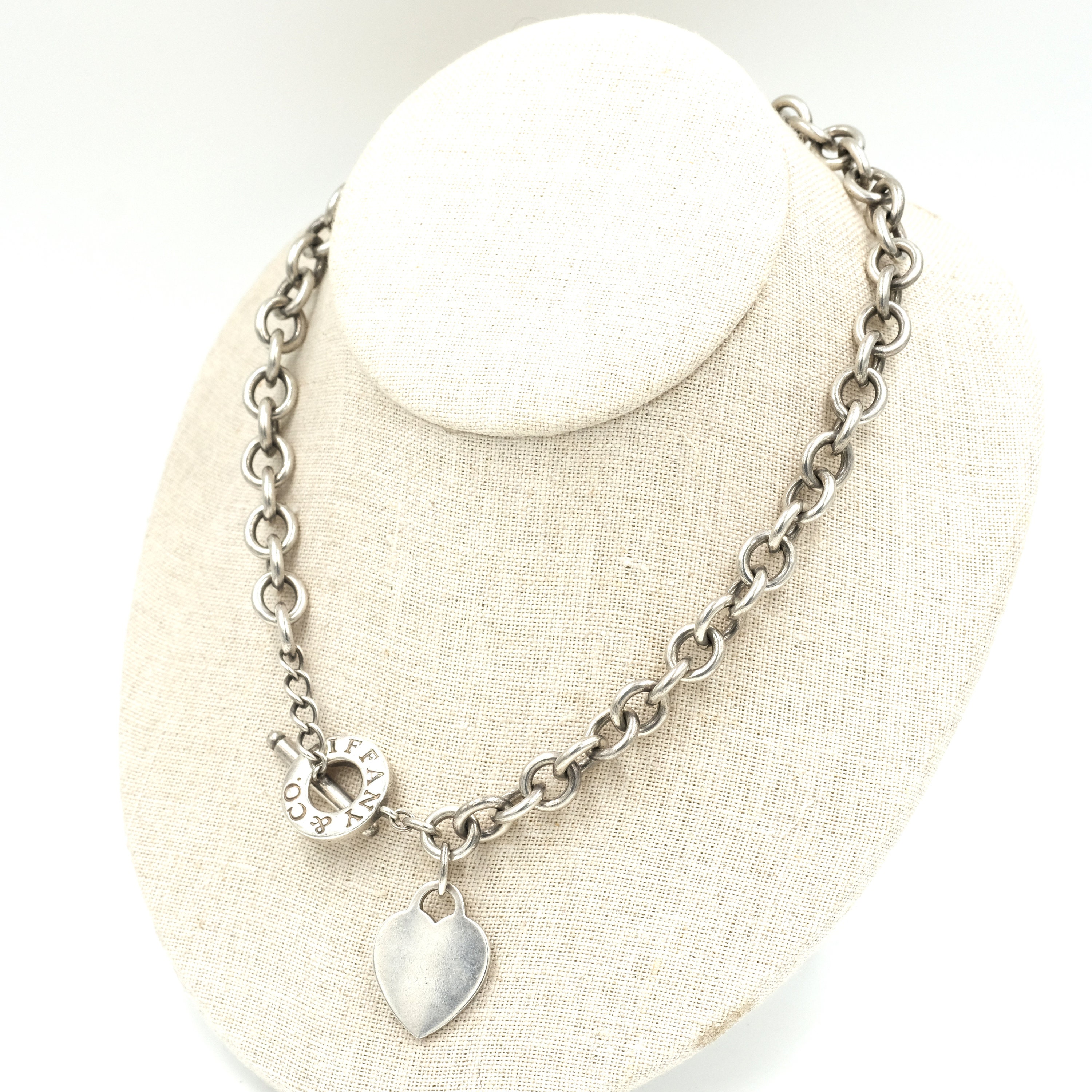Vintage Tiffany & Co Toggle Necklace 16 Vintage Tiffany & Co Toggle Necklace 16