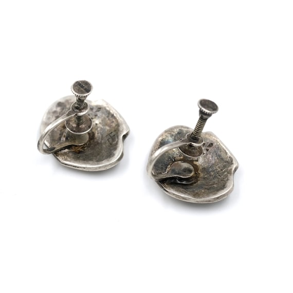 Bernard Dawahoya Sterling Overlay Pot Earrings //… - image 4