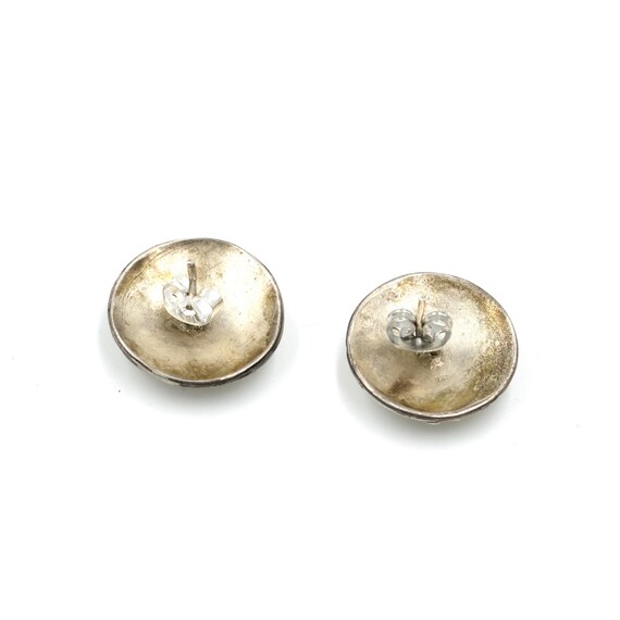 Vintage Simple Sterling Dot Studs // Stud Earring… - image 3