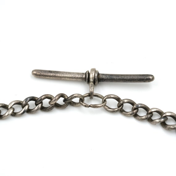 Antique Sterling Watch Chain 15.75" // Hallmarked… - image 4